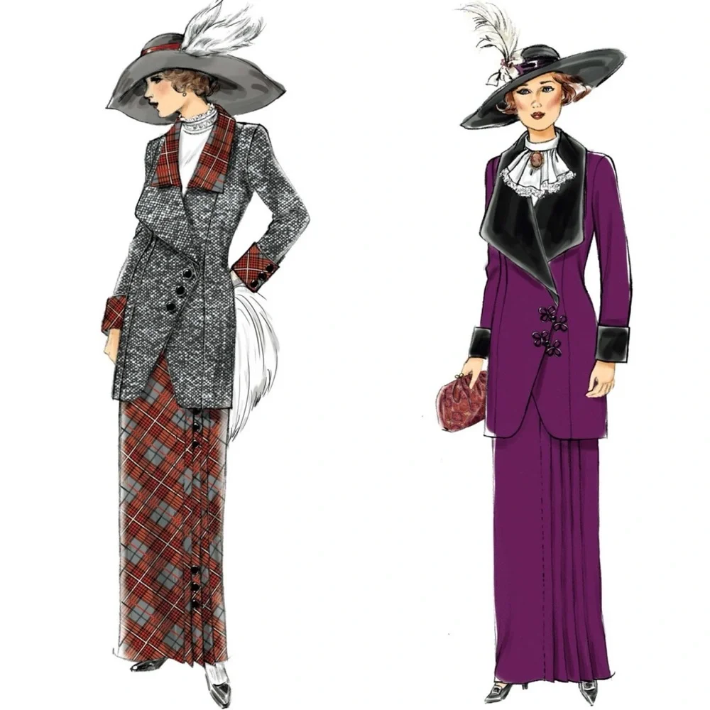 NEW‎ Butterick Sewing Pattern B6108 Retro 1912 Womens Suit Sz 14-22